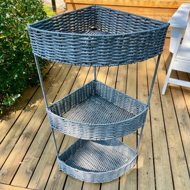 Wicker 3 Shelf Storage