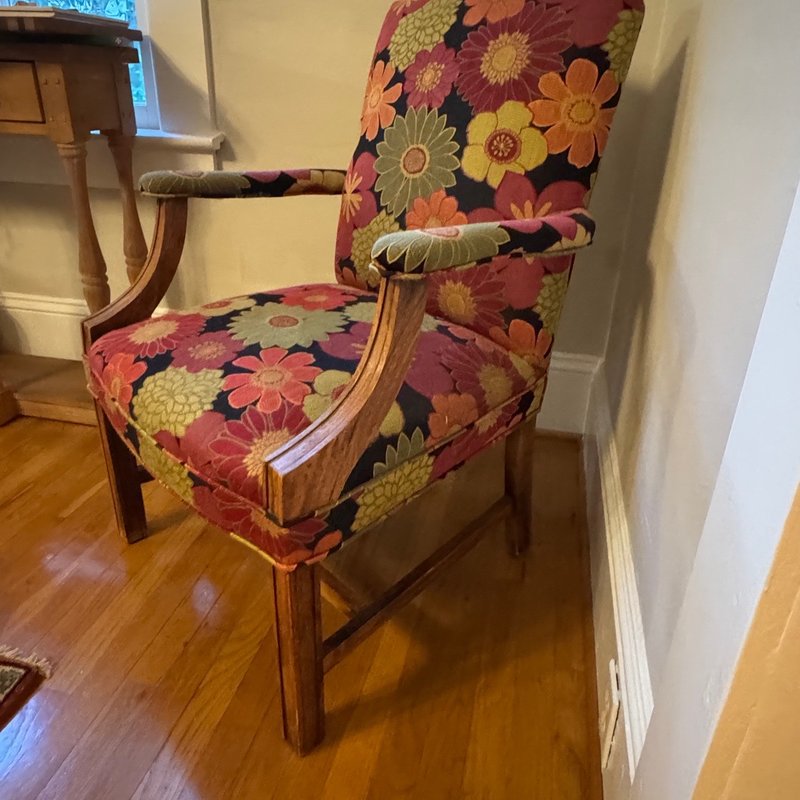 Floral Printed Armchair